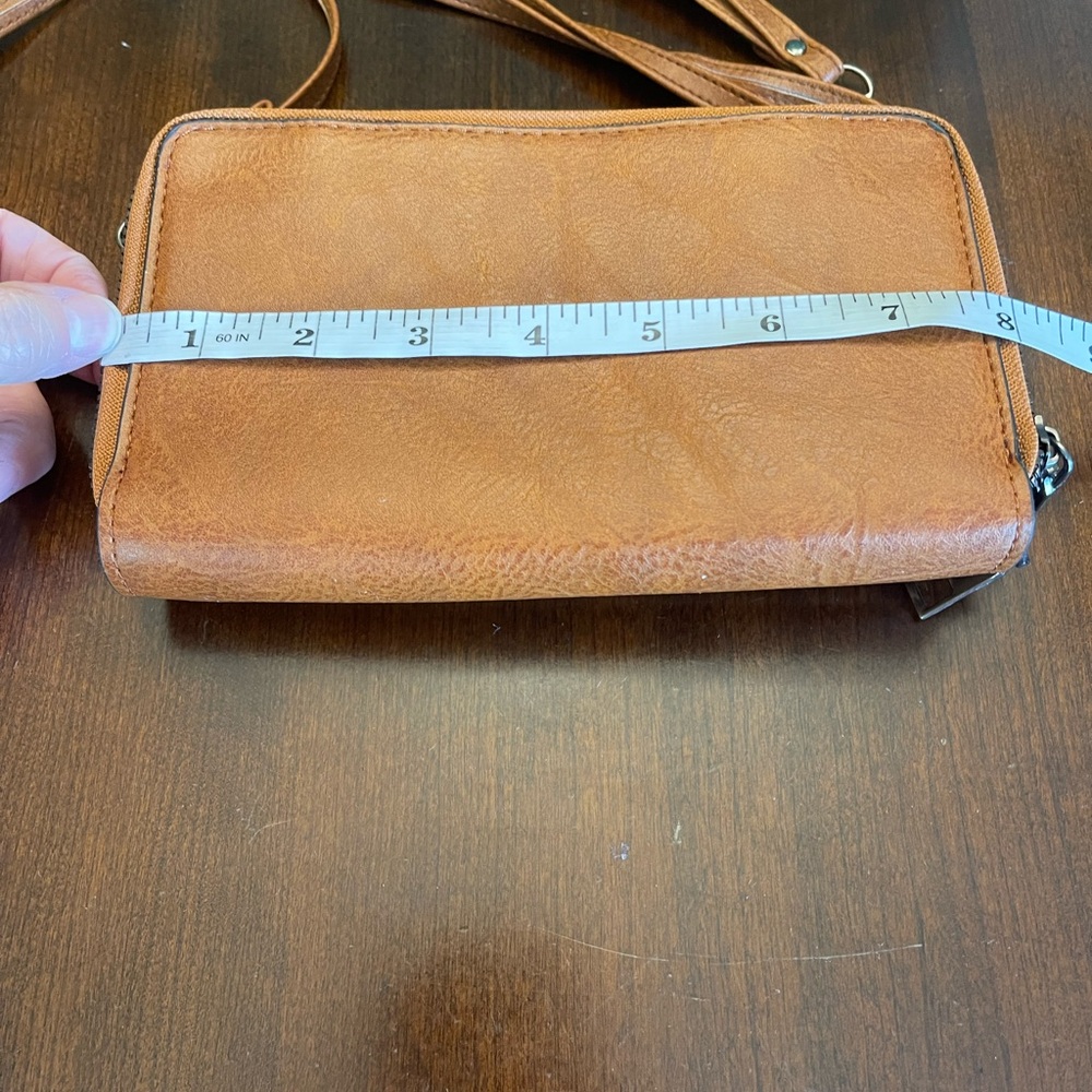 NWOT Faux Leather Crossbody - Picture 13 of 14